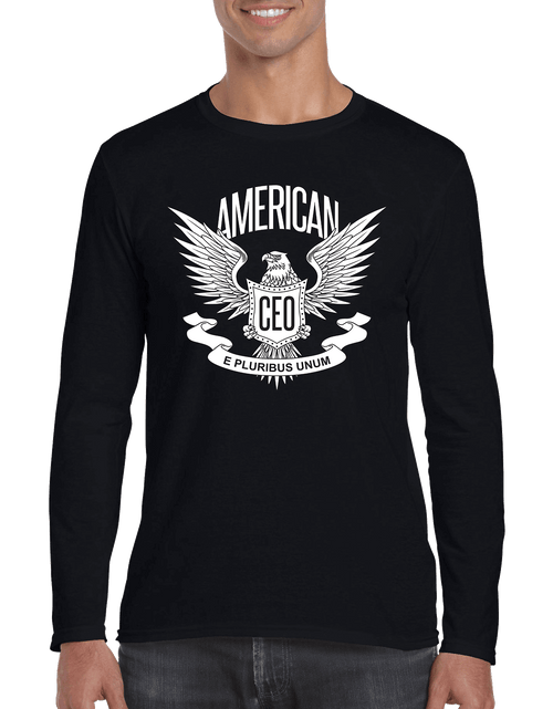 Load image into Gallery viewer, American CEO Patriotic Eagle Men's Long Sleeve Shirt