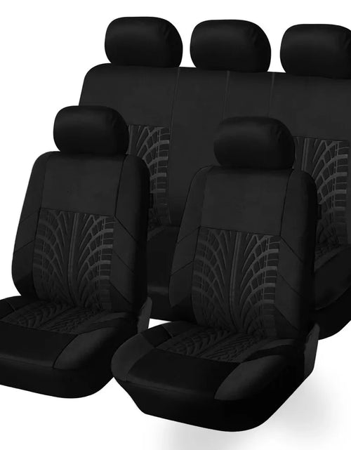 Load image into Gallery viewer, Car Seat Covers Full Set Front Split Rear Bench for Car Universal Cloth SUV Sedan Van Automotive Interior Covers
