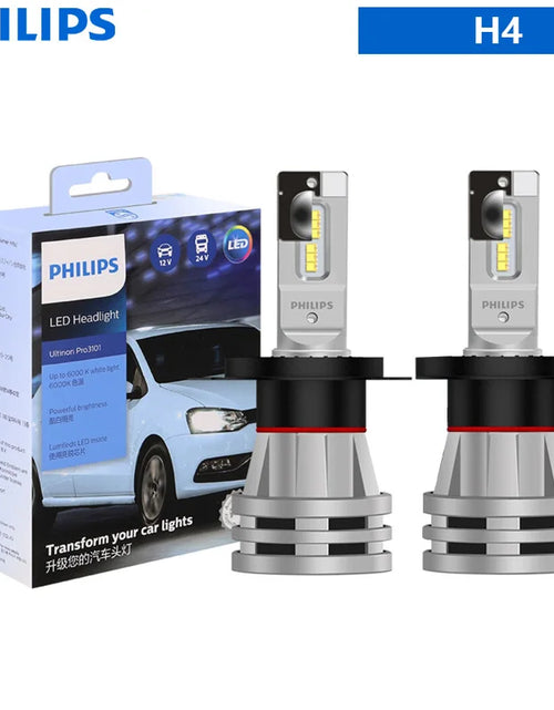 Load image into Gallery viewer, Philips LED H1 H3 H4 H7 H11 Ultinon Pro3101 12V/24V 6000K Bright White HB3 9005 HB4 9006 HIR2 9012 Auto Headlight LED Lamps, 2X
