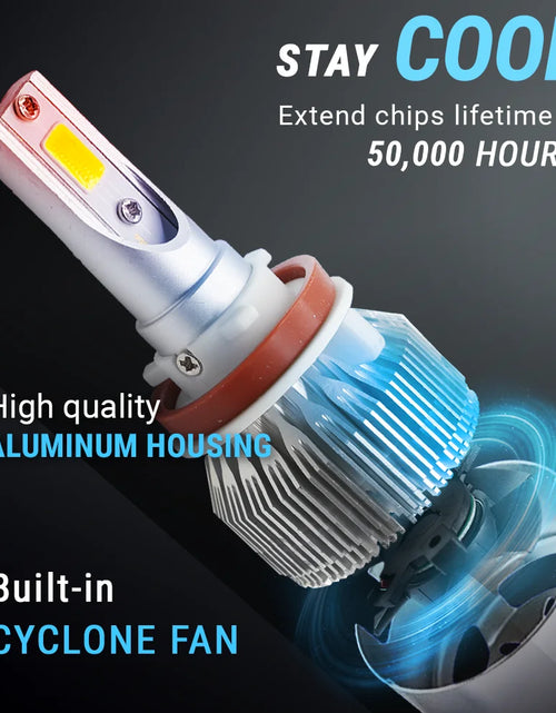 Load image into Gallery viewer, H4 All in One 100W 10000LM CREE LED Headlight DRL Kit/High/Low Beam/Fog Lamp Kit Light Bulbs White (H4, White)
