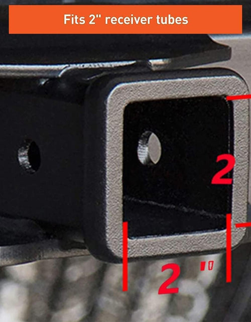 Load image into Gallery viewer, American Flag Trailer Hitch Cover for 2 Inch Receivers（With 5/8-Inch Pin Diameter Trailer Hitch Lock ） (Black)
