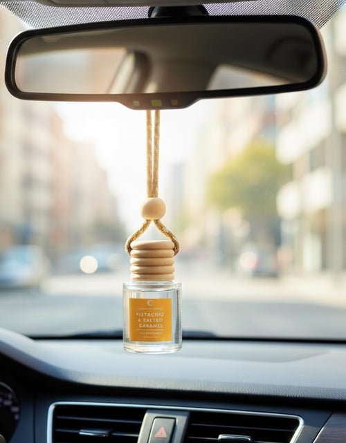 Load image into Gallery viewer, Car Air Freshener Hanging Diffuser 2 Pack – Pistachio &amp; Salted Caramel Scent, 45+ Days Long Lasting Essential Oil Fresheners, Made in USA, Cute Car Diffuser for Women
