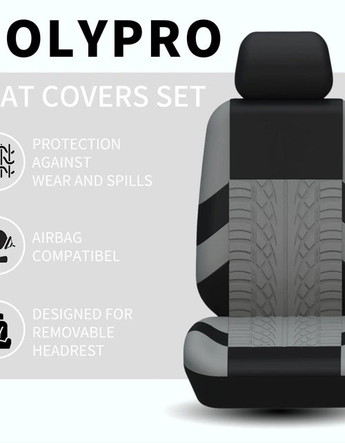 Load image into Gallery viewer, Car Seat Covers Full Set Front Split Rear Bench for Car Universal Cloth SUV Sedan Van Automotive Interior Covers
