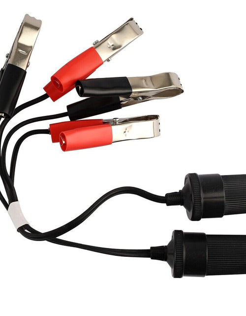 Load image into Gallery viewer, 2PCS Car Battery Alligator Clamp Clip Cigarette Lighter Power Adapter Socket 12V

