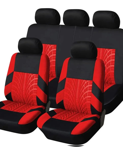 Load image into Gallery viewer, Car Seat Covers Full Set Front Split Rear Bench for Car Universal Cloth SUV Sedan Van Automotive Interior Covers
