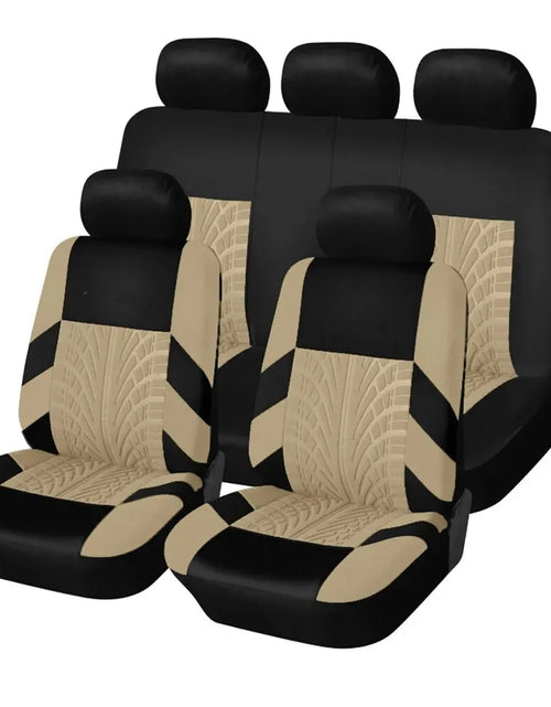 Load image into Gallery viewer, Car Seat Covers Full Set Front Split Rear Bench for Car Universal Cloth SUV Sedan Van Automotive Interior Covers
