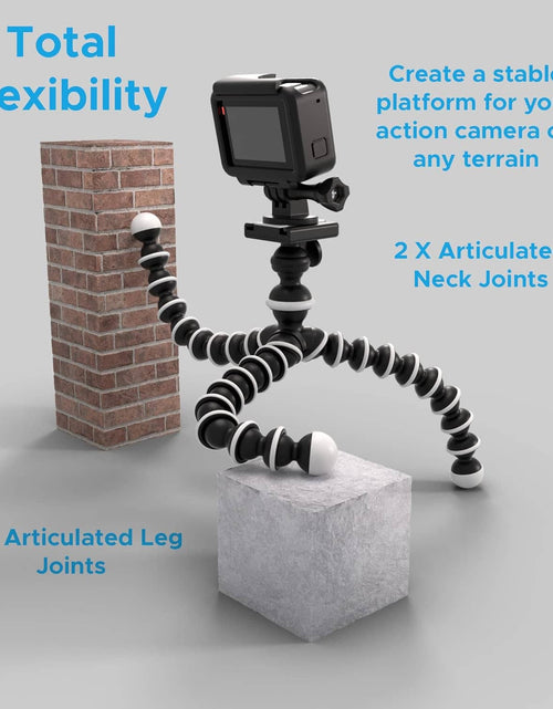 Load image into Gallery viewer, Octopus Flexible Tripod Camera + Action Cam Mount Stand
