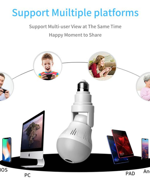 Load image into Gallery viewer, 360° Panoramic Hidden Light Bulb Wifi Camera
