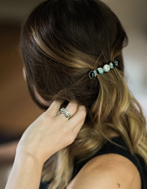 Load image into Gallery viewer, Moon Phase Hair Clip Barrette

