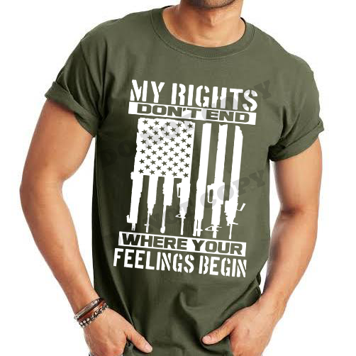 My Rights Don't End Where Your Feelings Begin - 10 Style Options