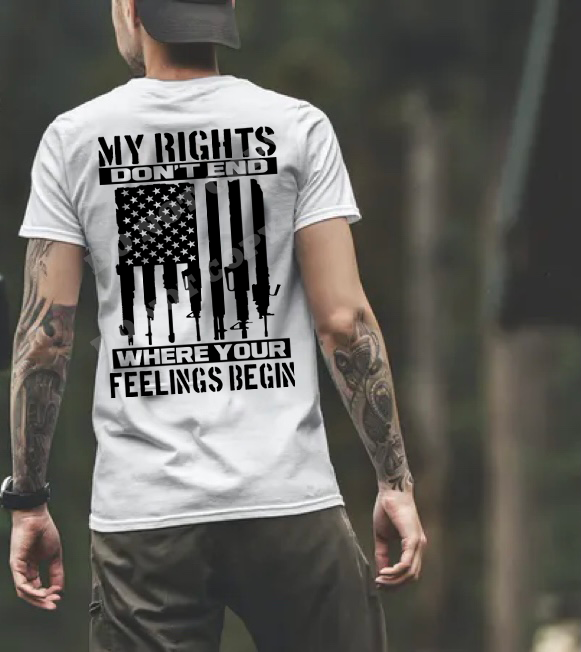 My Rights Don't End Where Your Feelings Begin - 10 Style Options