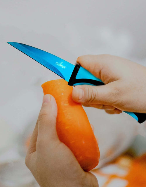 Load image into Gallery viewer, Kitchen Knife Set Kit &amp; Black Magnetic Rack &amp; sharpener
