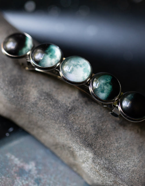 Load image into Gallery viewer, Moon Phase Hair Clip Barrette
