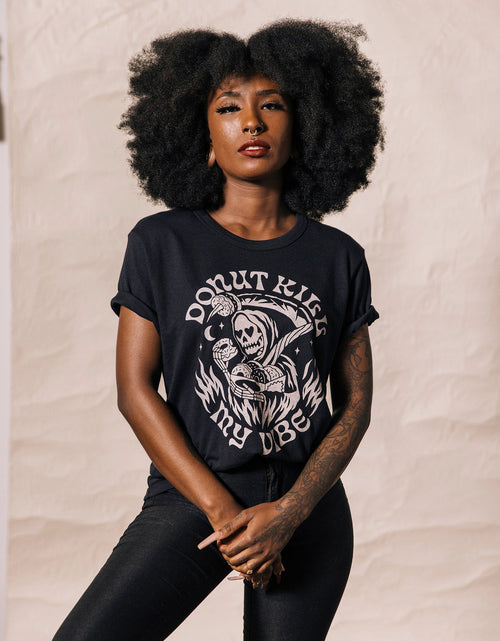 Load image into Gallery viewer, Donut Kill My Vibe Tee
