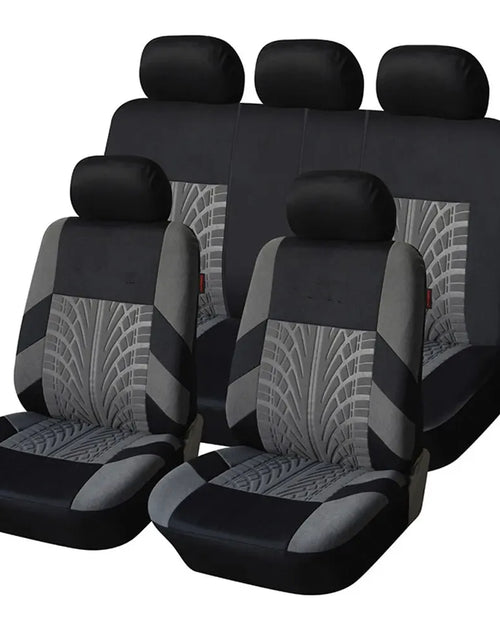 Load image into Gallery viewer, Car Seat Covers Full Set Front Split Rear Bench for Car Universal Cloth SUV Sedan Van Automotive Interior Covers
