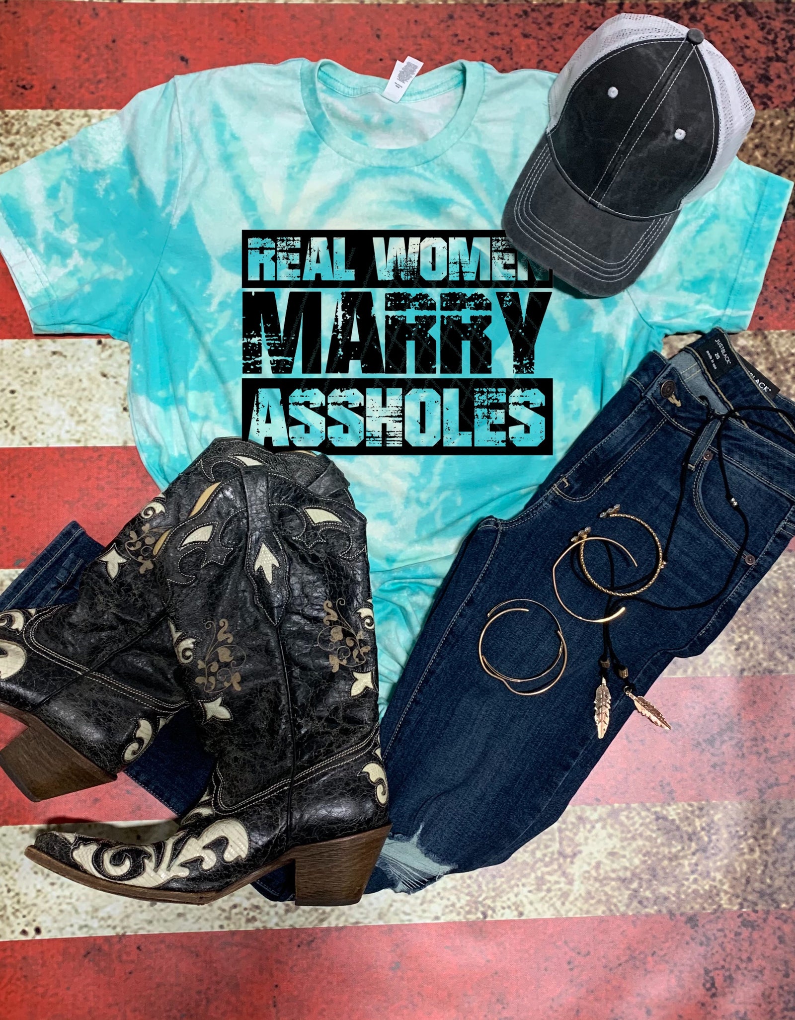 Real Women Marry Assholes - Black Ink