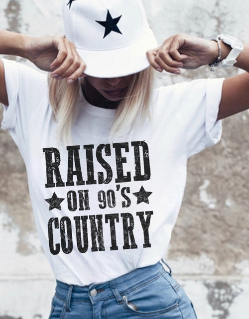 Load image into Gallery viewer, Raised On 90&#39;s Country - Black Ink
